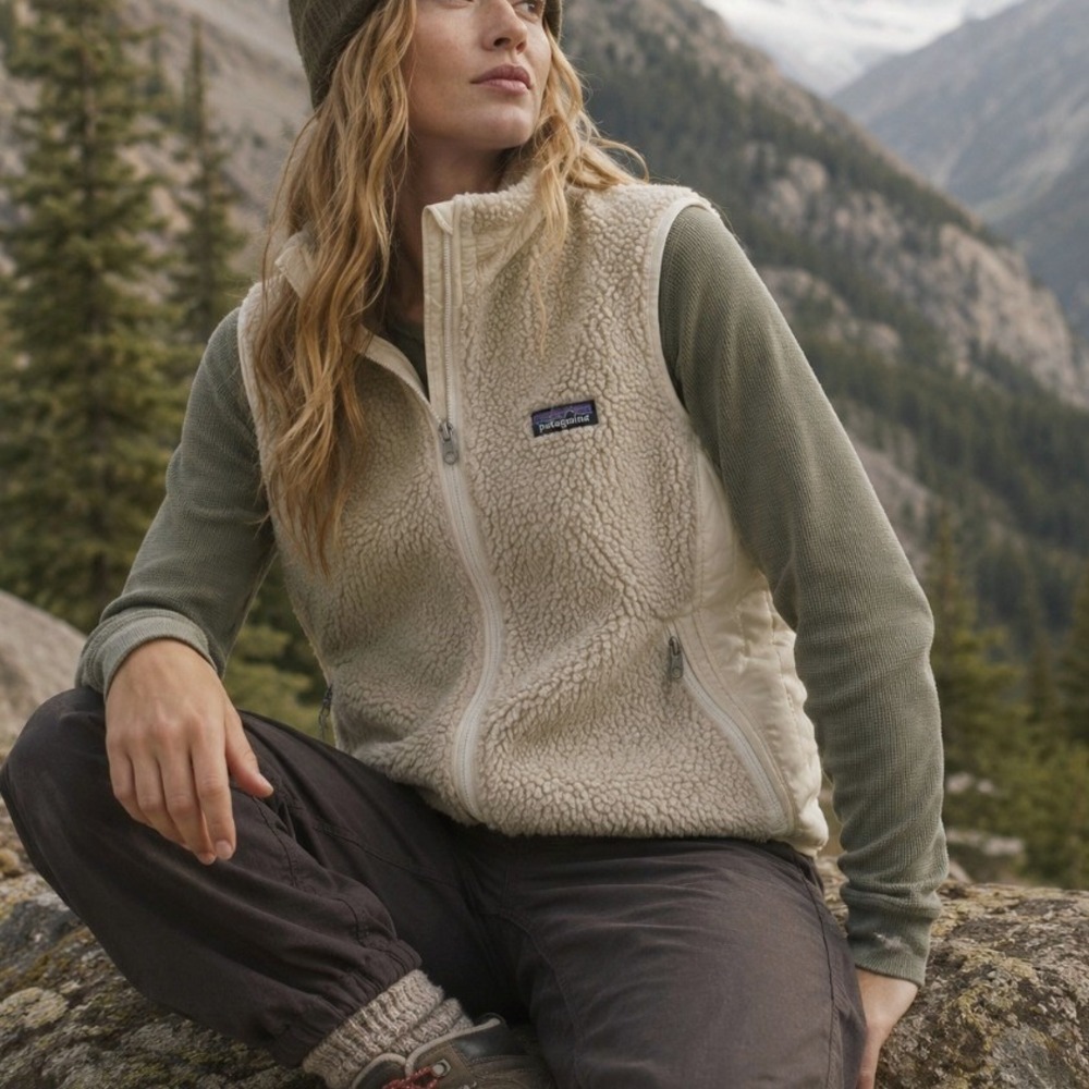Patagonia Retro-X Fleece Vest Cream Full Zip Small Windproof Gorpcore Outdoors - Picture 1 of 7
